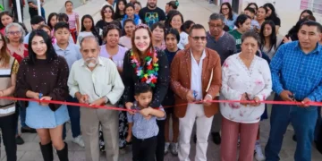 Inaugura Fabiola Ricci sistema de captación pluvial en la colonia La Isla