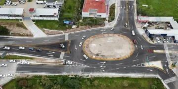 SCLC abre nueva rotonda de acceso, se exhorta conducir con precaución