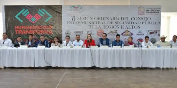 Encabeza Fabiola Ricci Sexta Sesión Ordinaria del Consejo Intermunicipal de Seguridad Pública de la Región II Altos