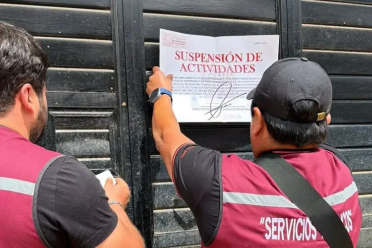Servicios Públicos suspende establecimiento por operar un giro distinto al autorizado