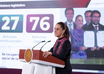 Presidenta resalta aprobación de 27 reformas constitucionales y 76 reformas legales