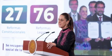Presidenta resalta aprobación de 27 reformas constitucionales y 76 reformas legales