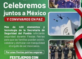 Más de 400 elementos y tecnología reforzarán seguridad durante Fiestas Patrias: SSP