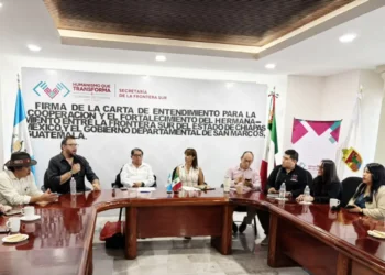 Chiapas y San Marcos, fortalecen cooperación para impulsar desarrollo económico y comercial de la frontera sur