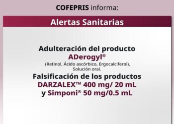 Cofepris alerta por medicamentos falsificados y adulterados; ADerogyl entre ellos