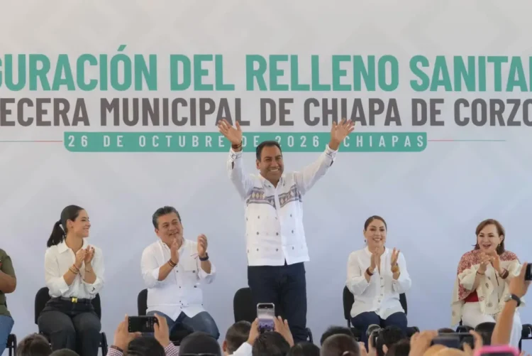 Eduardo Ramírez inaugura relleno sanitario que beneficiará a más de 123 mil habitantes de Chiapa de Corzo