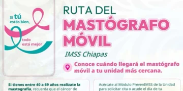 Invita IMSS Chiapas a mujeres derechohabientes a realizarse mastografías en unidades móviles