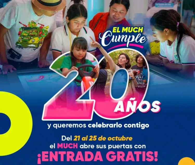 MUCH cumple 20 años y lo celebra con entrada gratuita del 21 al 25 de octubre