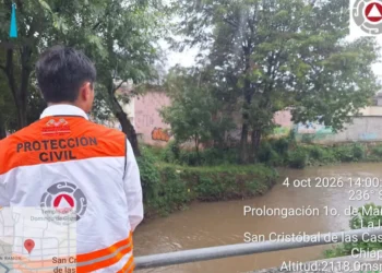 Protección Civil mantiene monitoreo preventivo ante lluvias en San Cristóbal