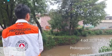 Protección Civil mantiene monitoreo preventivo ante lluvias en San Cristóbal