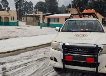Protección Civil supervisa comunidades tras granizada y no reporta afectaciones